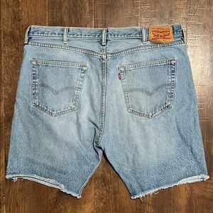 Levi's 501 CT Blue Jean Shorts with Vintage Raw Hem